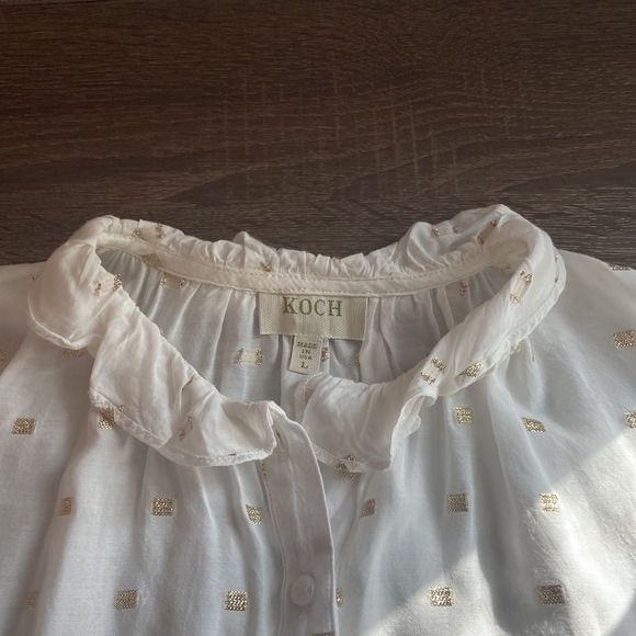 Womens Koch Large White with Gold Top - Picture 11 of 11